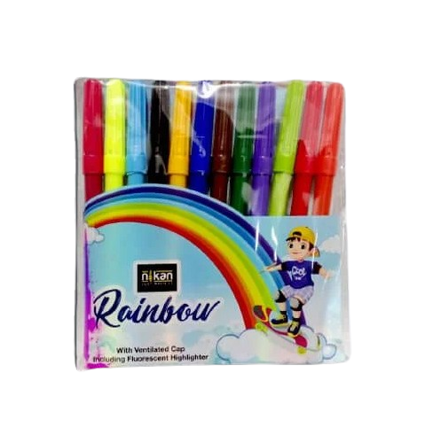 রেইনবো কালার পেন 12 পিস