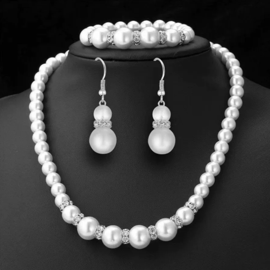 Abs Pearl Set (White)